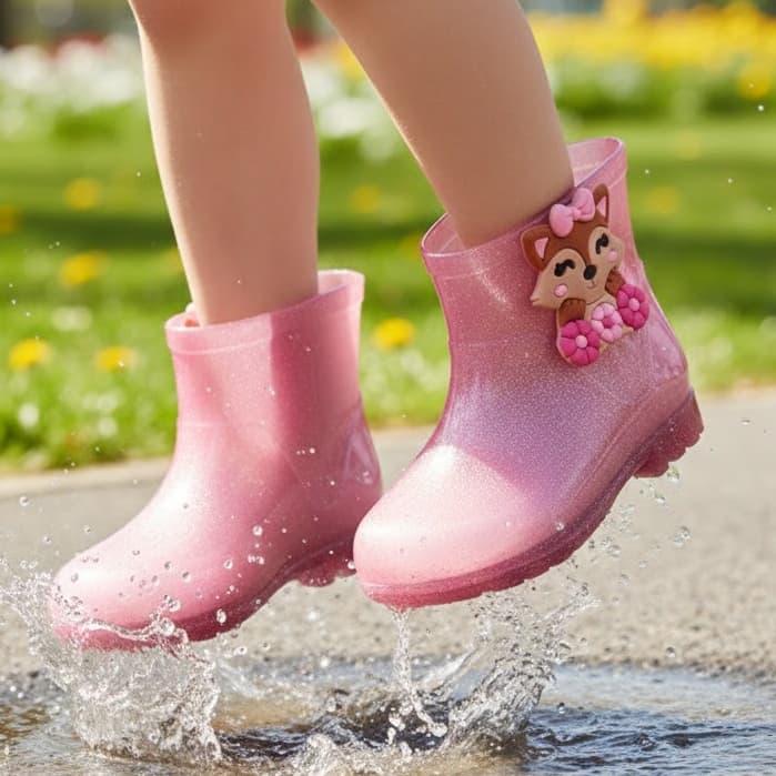 Galocha Infantil Feminina Raposinha 19 Ao 30 Para Meninas Super Delicada E Estilosa Envio Já