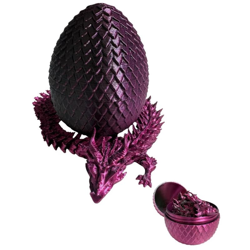 Dragão Articulado Impressão 3D Brinquedo com Ovo Coleção.
