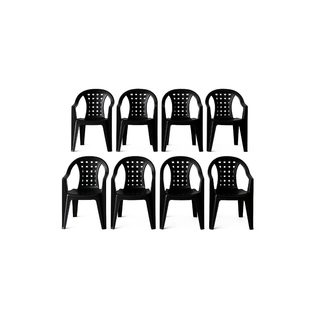 KIT 8 CADEIRAS POLTRONAS SALA COZINHA BAR