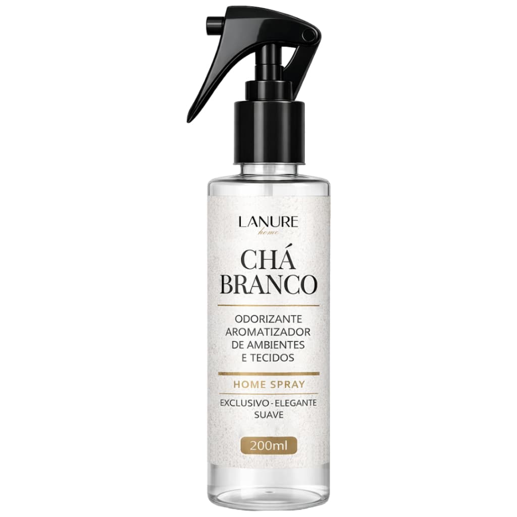 Odorizante Aromatizador de Ambientes e Tecidos Chá Branco Lanure Home Spray 200ml