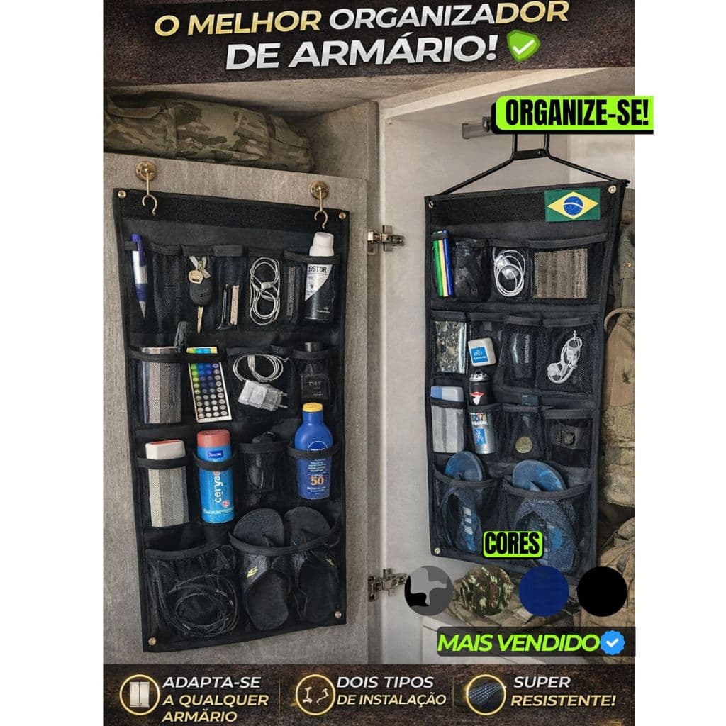 Organizador de Armário Porta objetos Organizador Militar