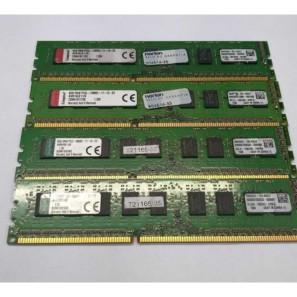Memoria Ram ddr3 4gb e 8gb 12800E Marcas Variadas ECC Desktop PC3/PC3L