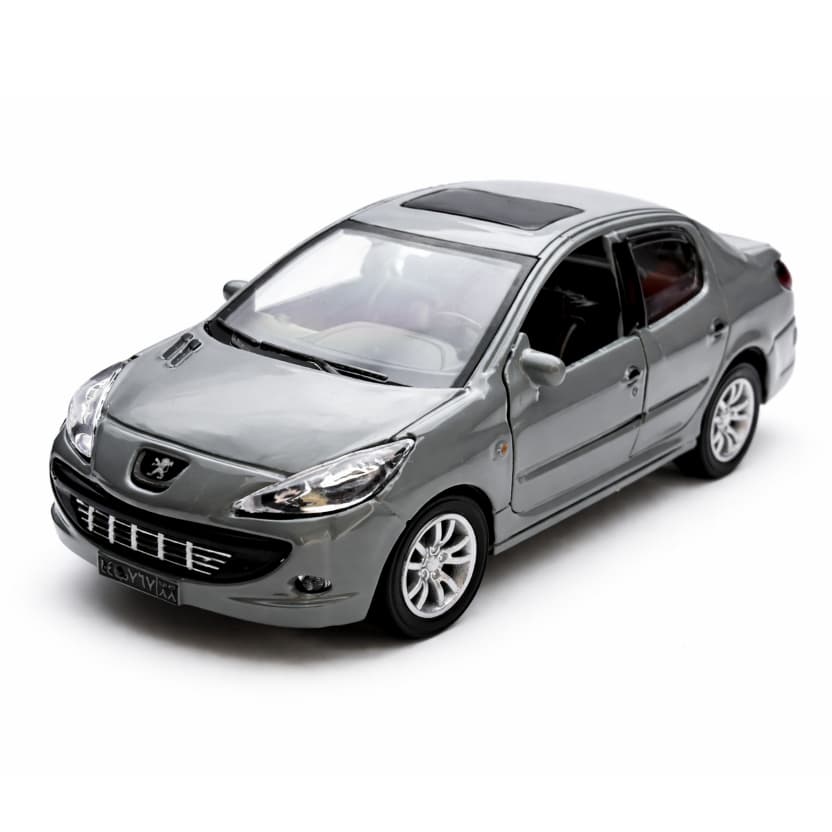 Miniatura Peugeot 207 Metal Fricção Abre Portas Colecionável Realista