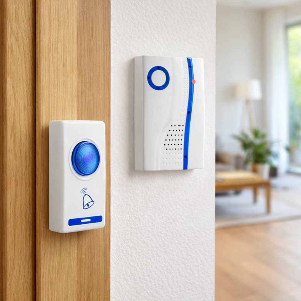 Campainha Sem Fio 100m 32 Toques Bivolt Volume Ajustável Fácil Instalação