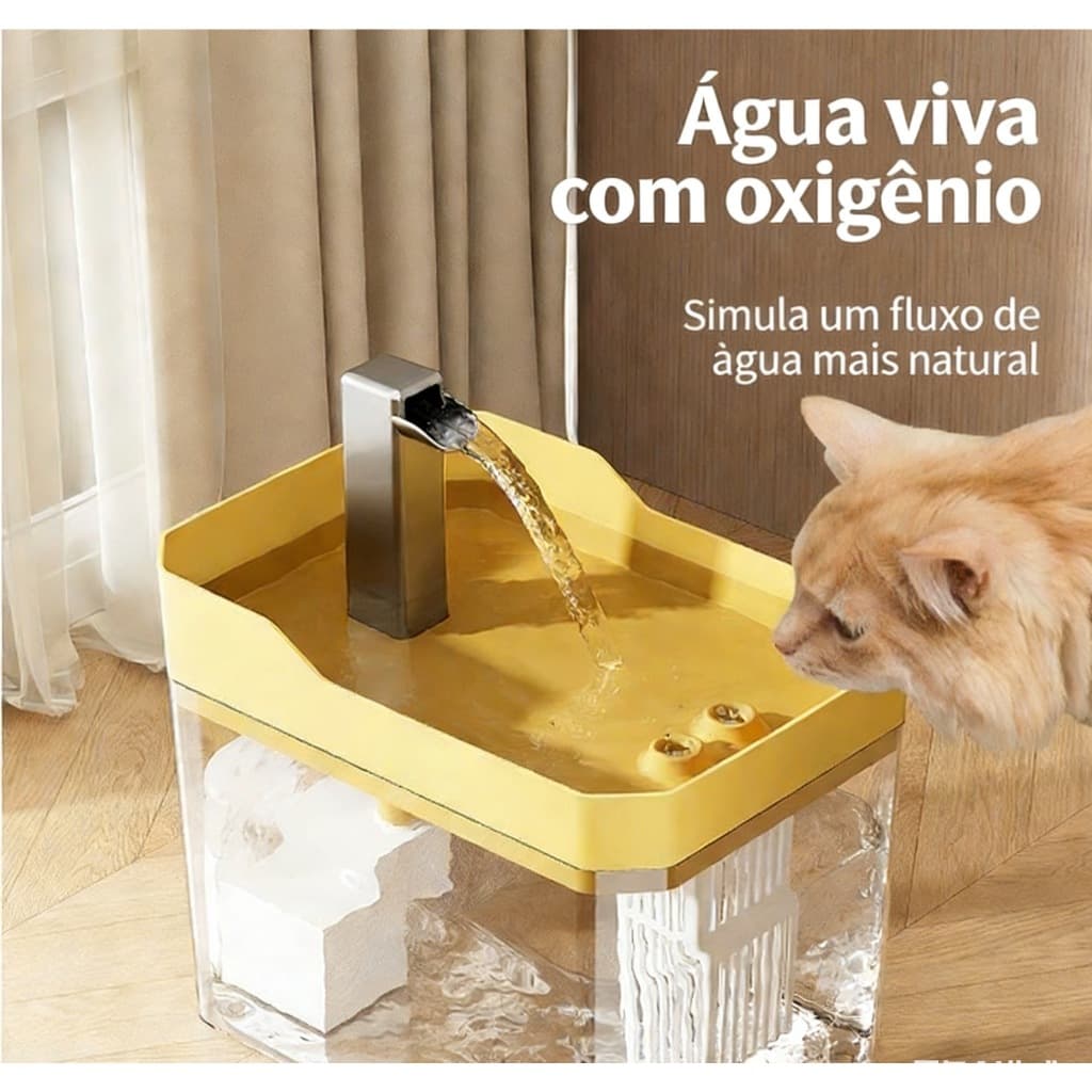Fonte bebedouro Gatos e Cachorro 110V Automática bebedouro gato Bombinha Aquario 1,5L