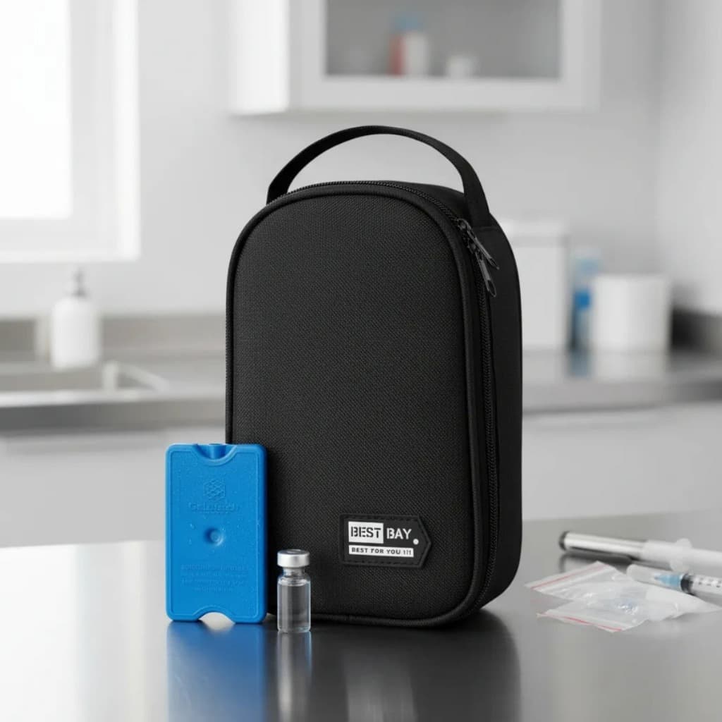 Bolsa Térmica Case para Insulina Humana e Medicamentos Veterinário Preto
