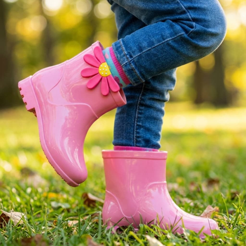 Galocha Infantil Menina Bota Feminina Leve Antiderrapante Premium Confortável