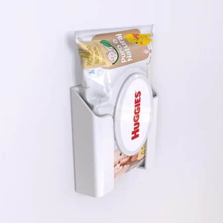 Porta Lenço Umedecido de Parede – Organizador Compacto