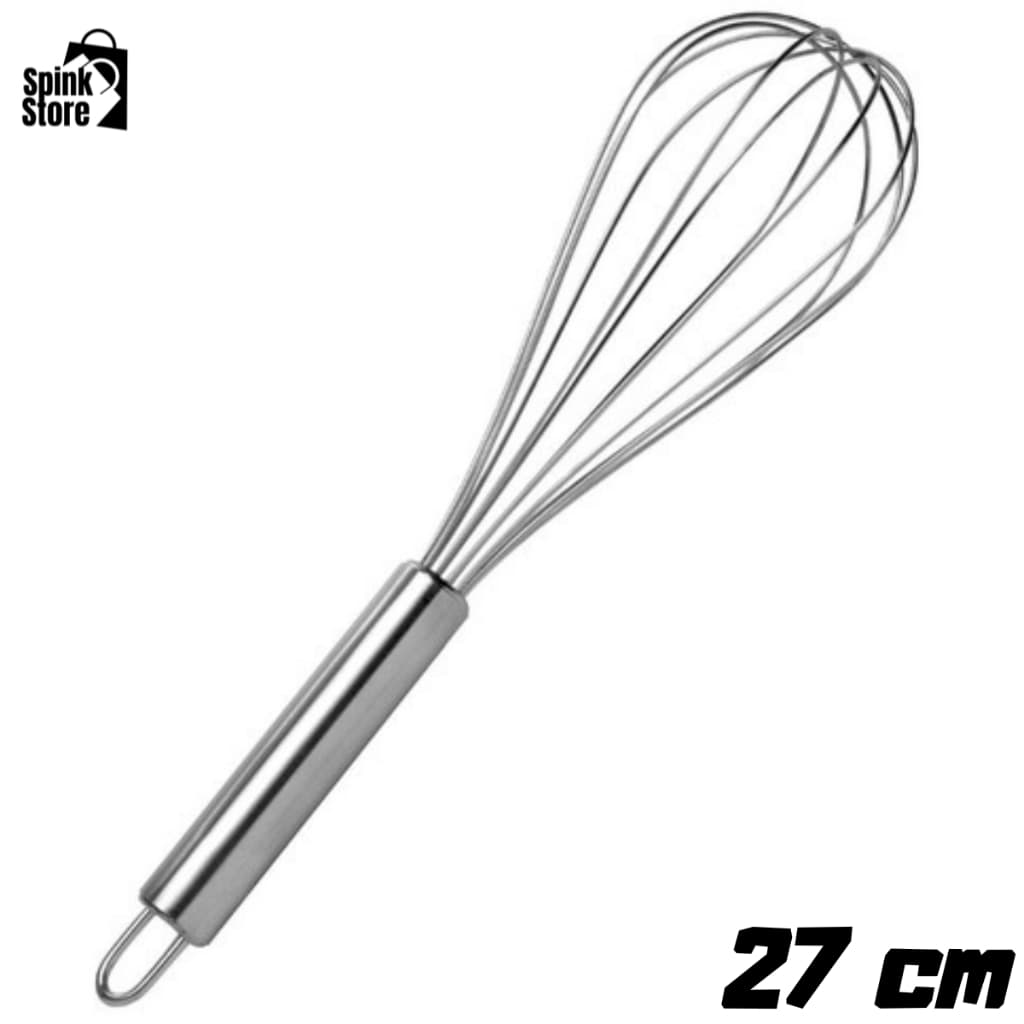 Batedor Fouet Profissional De Cabo Reforçado e Normal 27cm durável cozinha