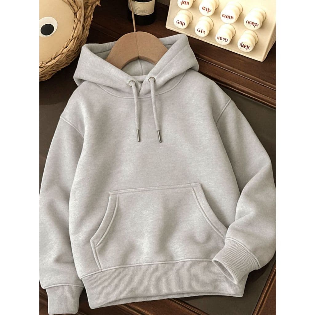 Moletom Infanto Juvenil Algodão Flanelado Com Capuz 2,4,6,8,10,12,14,16 anos várias Cores 2025