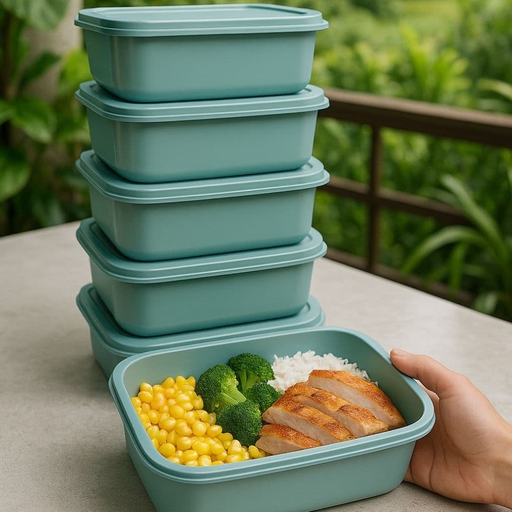 kit  10 ou 5  potes de 1 Litro Hermético para Mantimentos • Cozinha Organizada • Super Resistente