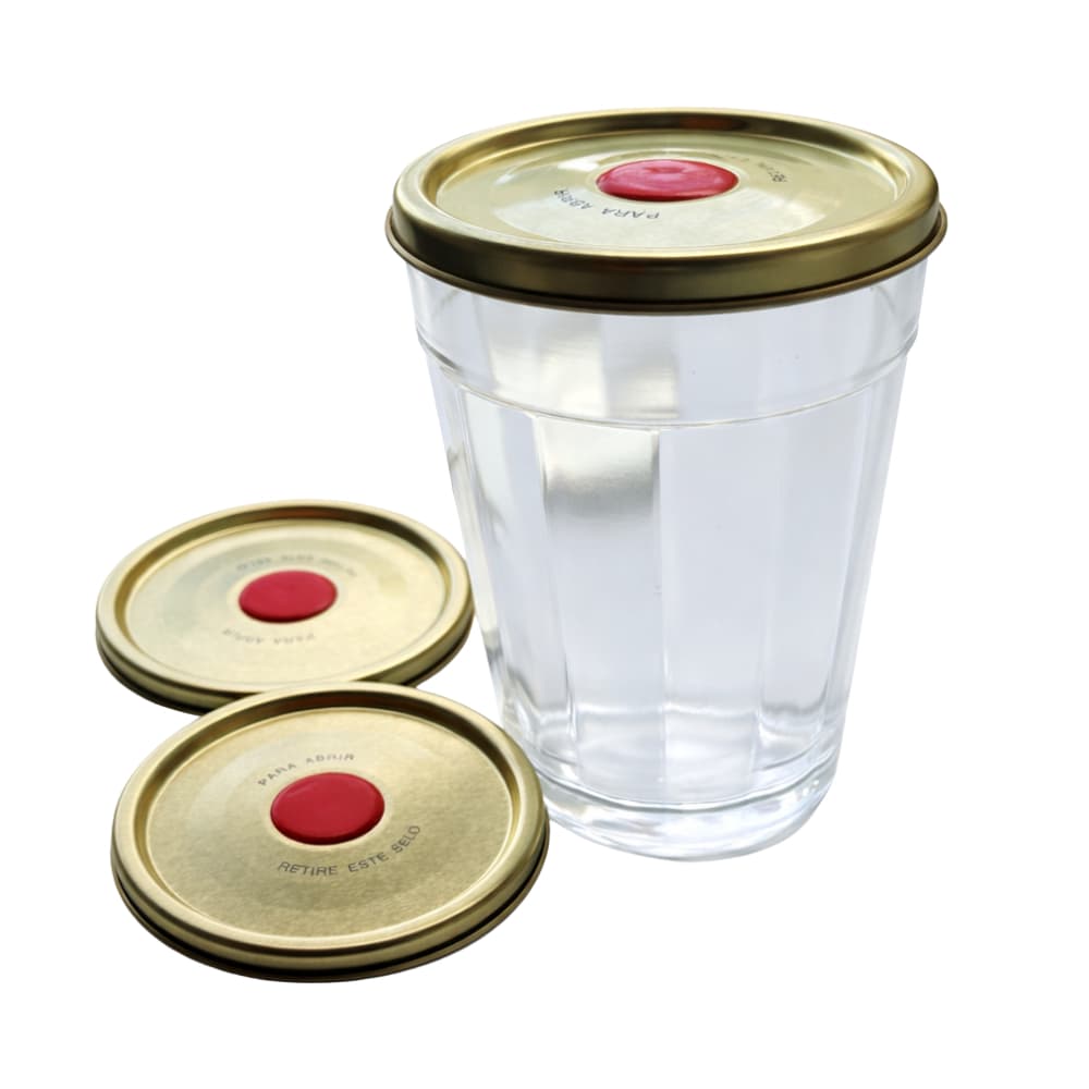 Tampa Para Pudim No Copo Americano 67mm Rojek- Kit 50 Tampas