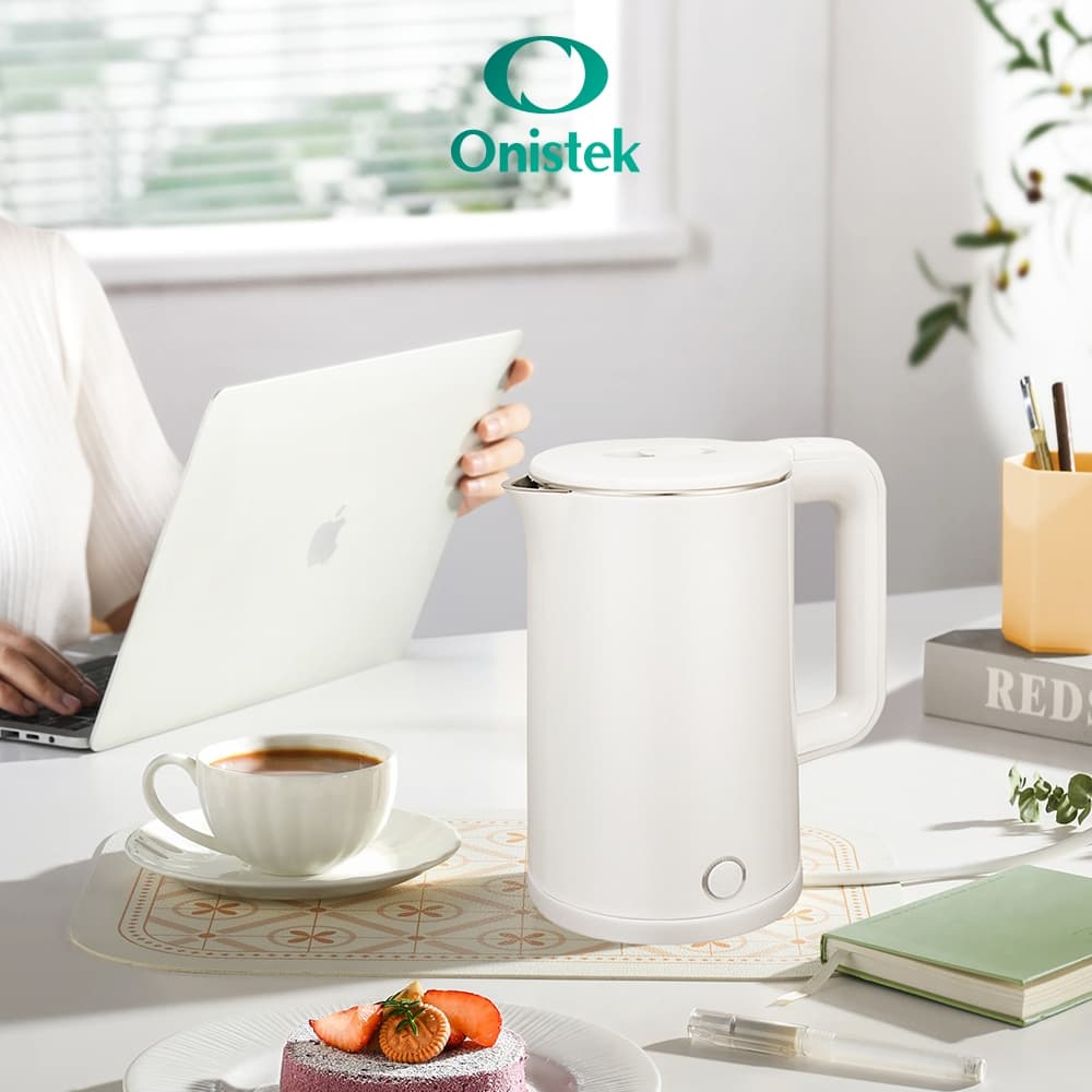 Chaleira Elétrica Onistek - 1,6L, Revestimento em Aço, Ideal para Chá e Café