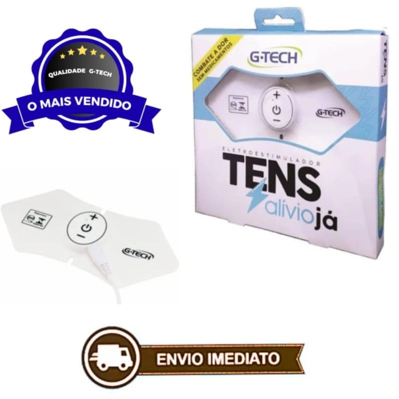 Eletroestimulador Tens alívio já G tech fisioterapia massagem portátil USB.