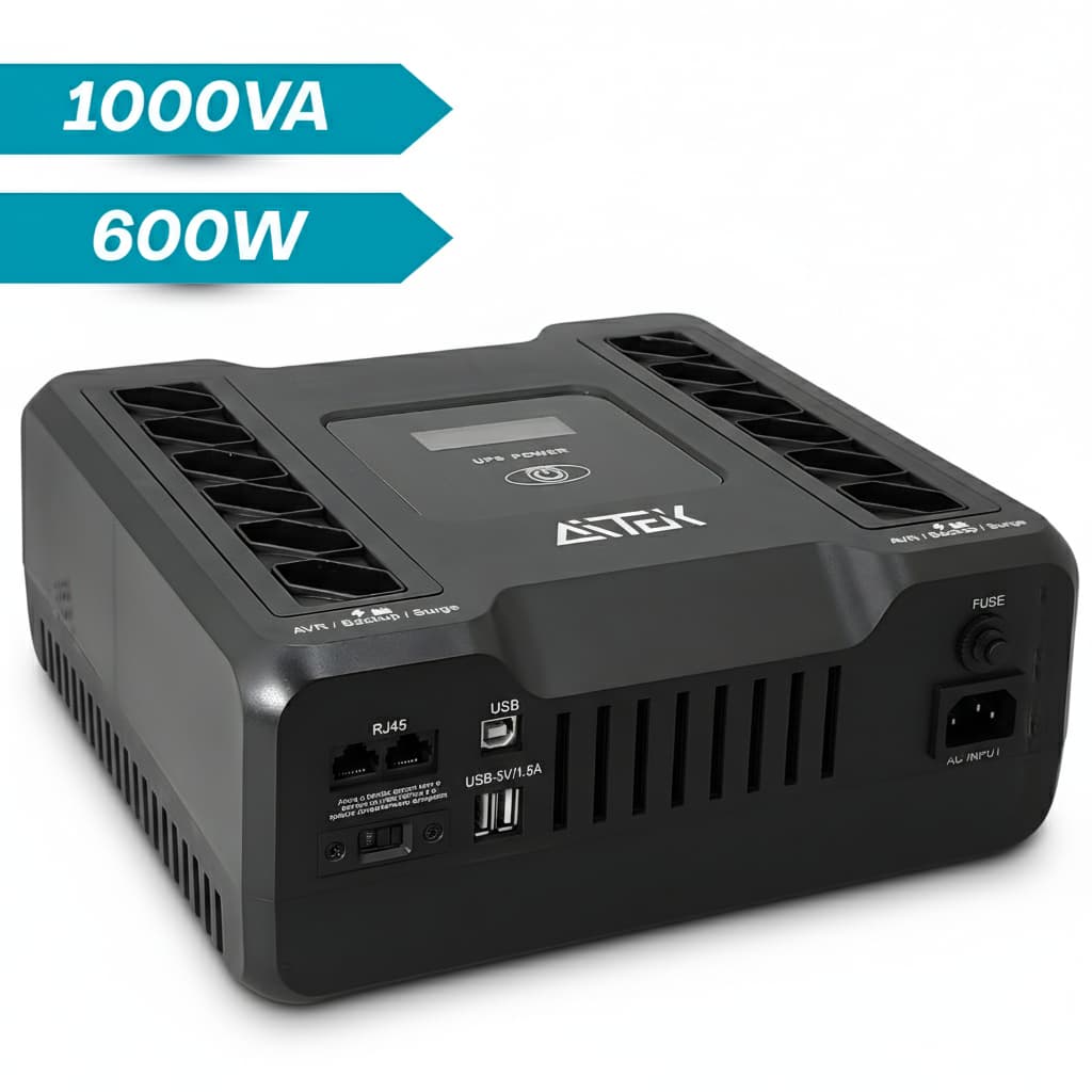 No-Break Multifuncional 1000V 600W Senoidal 60Hz 6ms AVR Painel LCD USB Bivolt Escritório Servidores