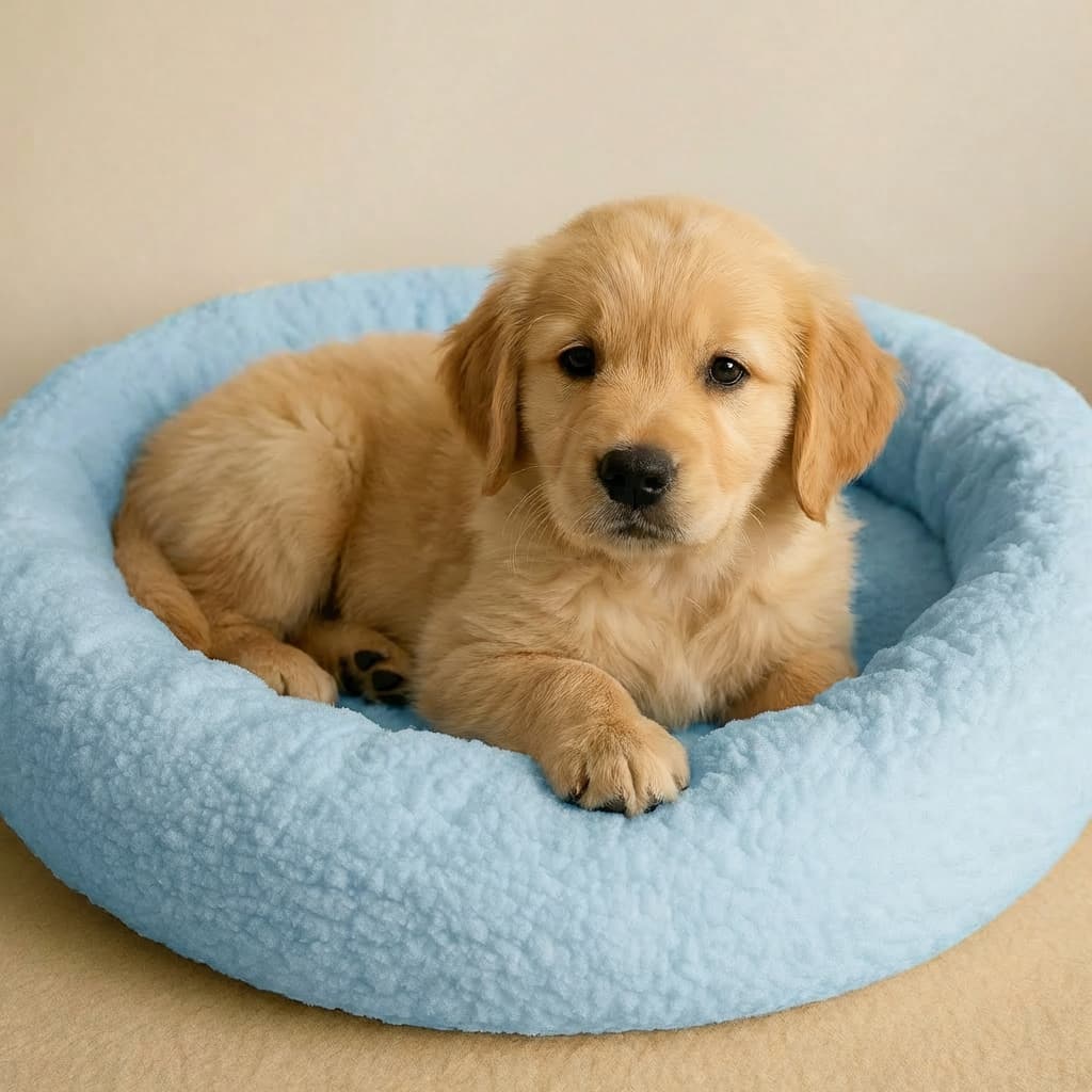 Caminha Redonda Pet 60cm Lavável Fibra Siliconada Para Gatos e Cães