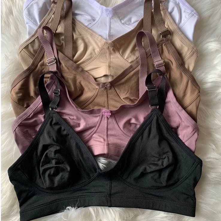 Sutiã Reforçado kit com sutiã Fafá sem bojo microfibra de luxo