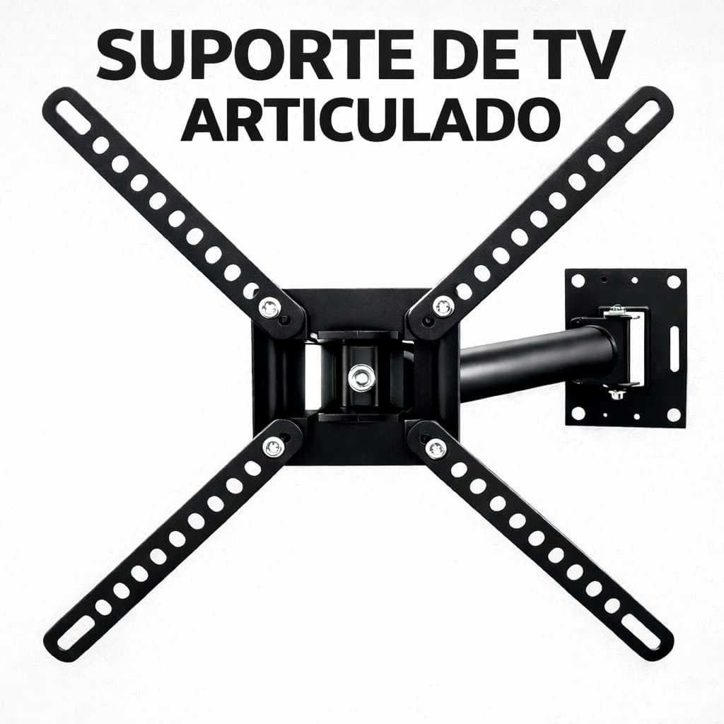 SUPORTE PARA TV ARTICULADO PAREDE MONITOR LED ,LCD ,PLASMA , QLED, PLASMA  DE  32 A 60 POLEGADAS