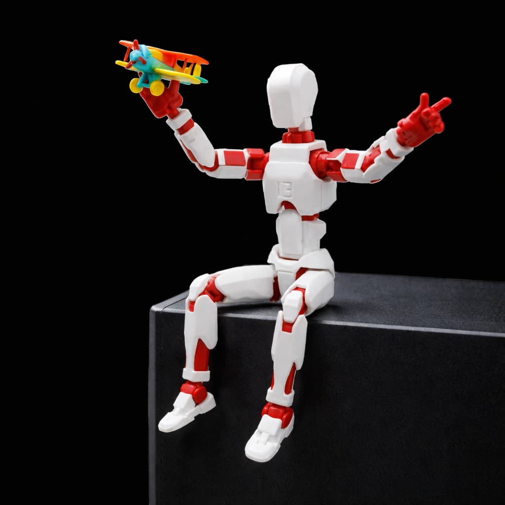 Boneco Articulado Dummy 13 + kit arminhas  varias cores action figure  brinquedo de ação 3D