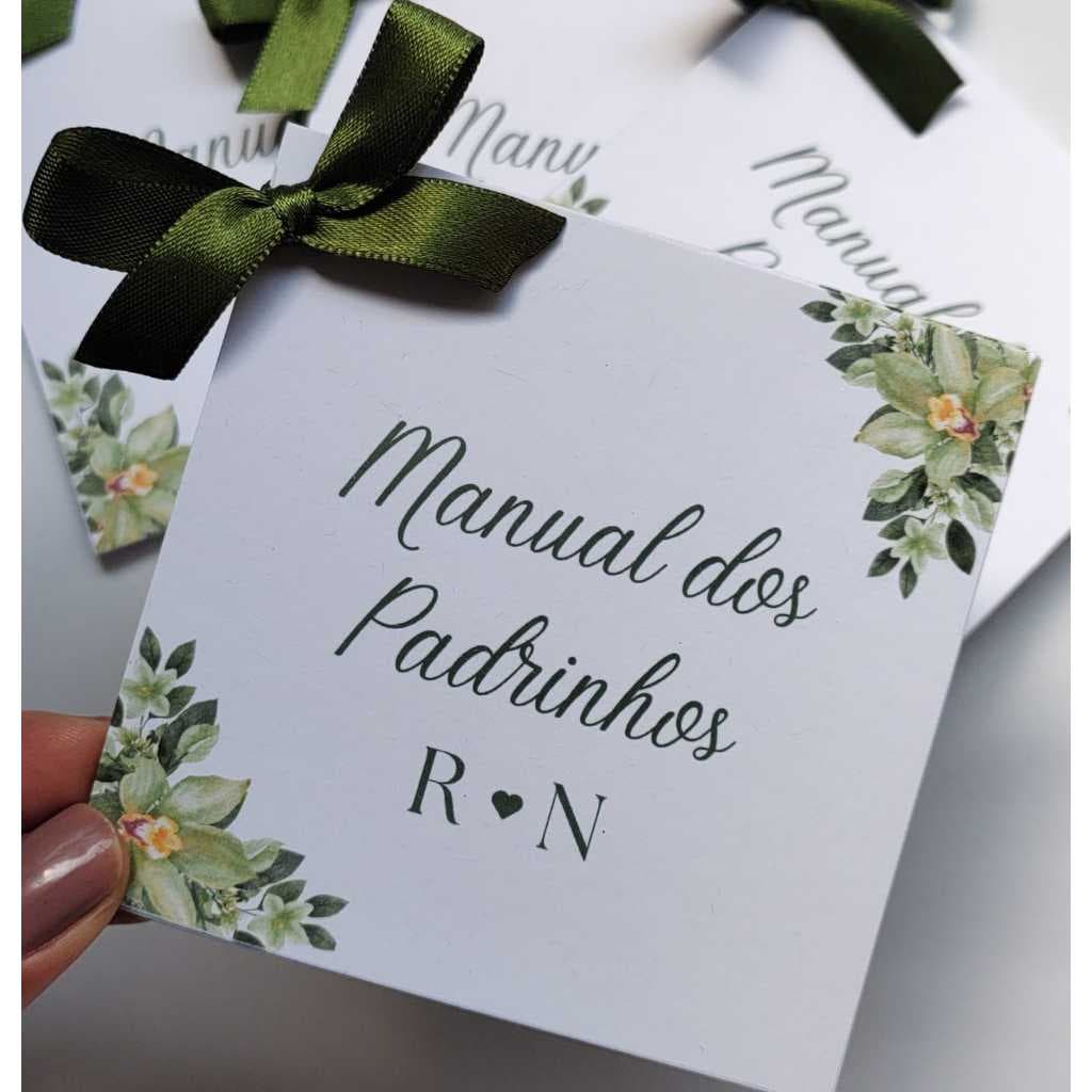 Manual dos Padrinhos de Casamento VERDE OLIVA - TODAS AS CORES
