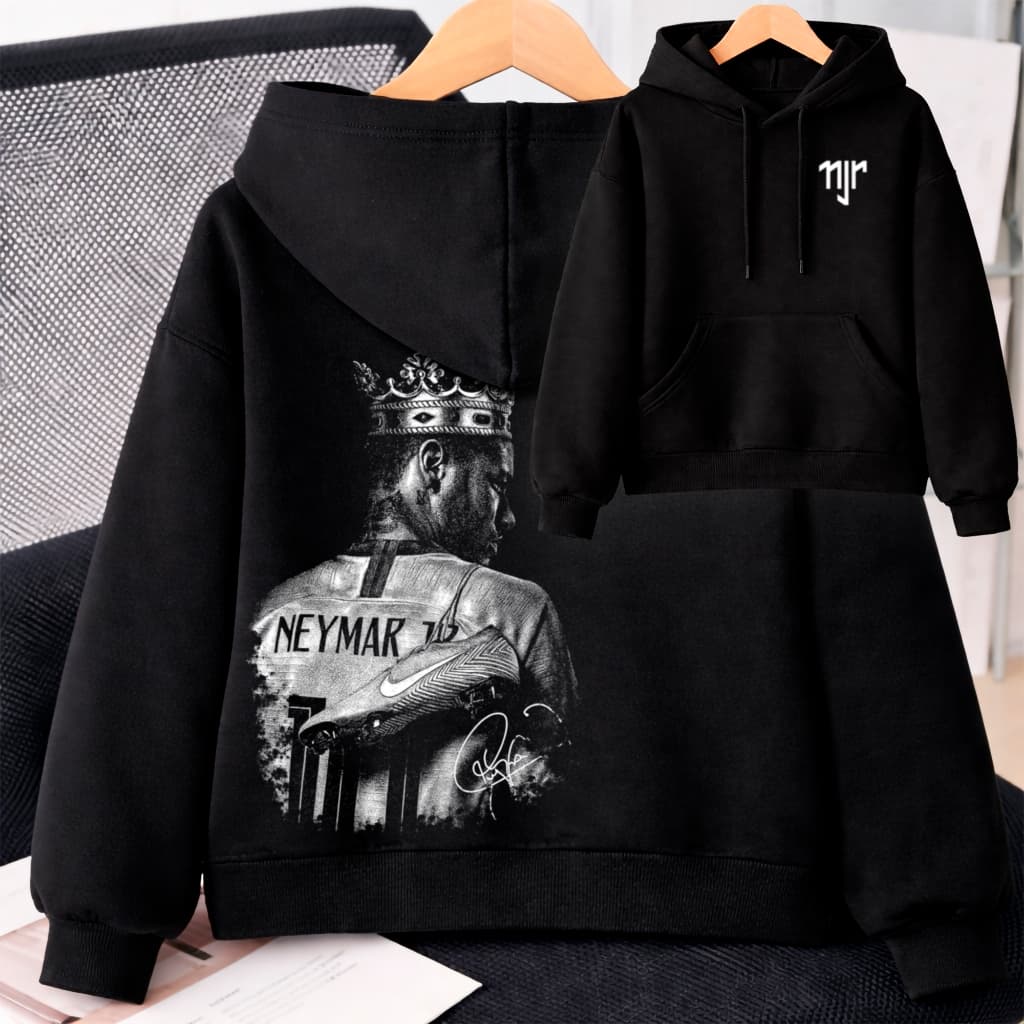 Moletom Canguru Neymar Coroa Futebol Ídolo  Brasil Jogador Craque