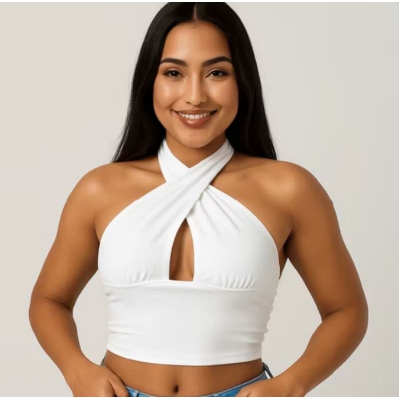 Top Cropped Multiformas feminino tendência verão