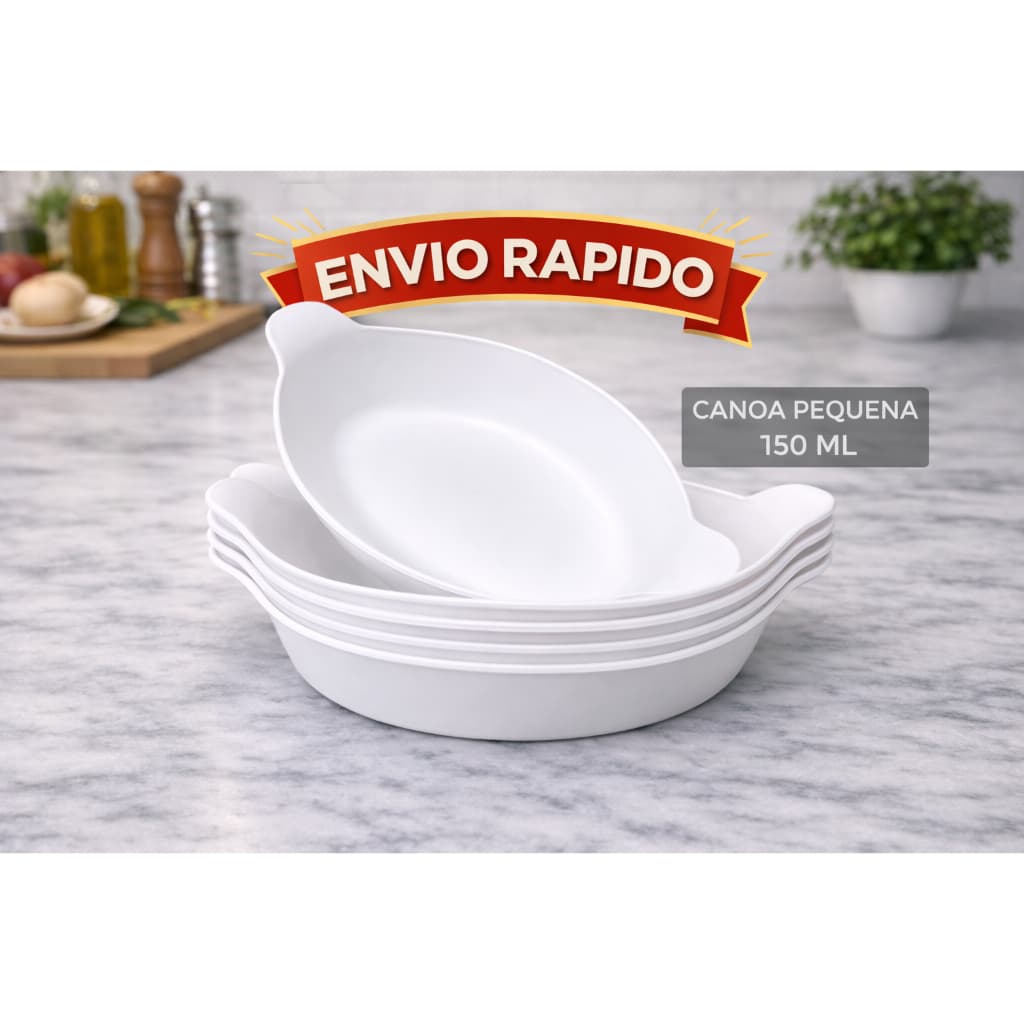 Kit 10 Petisqueira Barquinha Canoa 150ml Pequena  Churrasco Festa Frios Amendoim Caldos