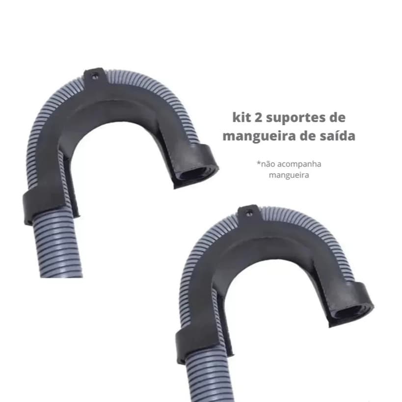 Suporte Curva Da Mangueira Saída Drenagem Lavadora Roupa Electrolux Brastemp