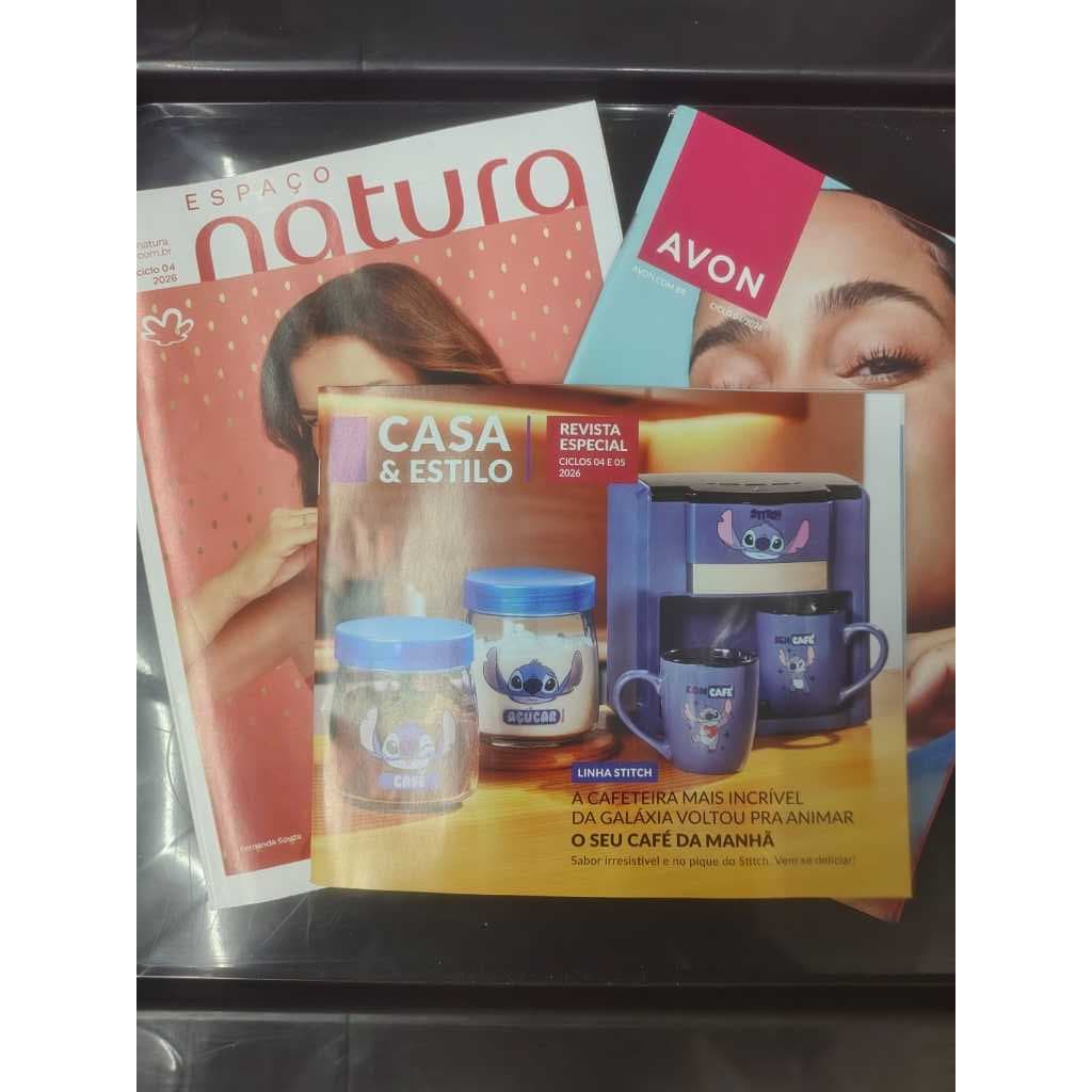 Revistas Natura, Avon e Casa & estilo ciclo 04/2026  05/2026 06/2026