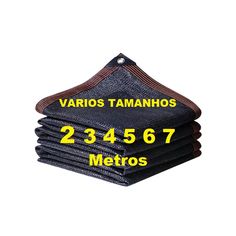 Tela Sombrite 85% Premium Com Ilhós e Acabamento Reforçado Diversos tamanhos