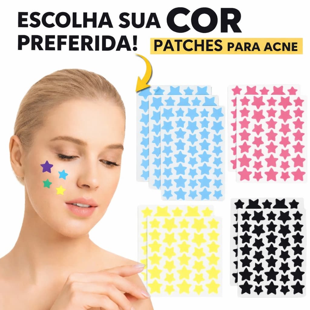Adesivo Secador de Espinha Acne Patch Manchas Reparar À Prova D'água Cuidados Pele Estrela Rosto
