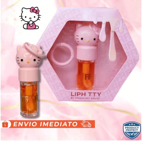 kitty Gloss Labial Hello Kitty Hidratante Brilho Labial com Aroma de Mel | Fofo & Presenteável