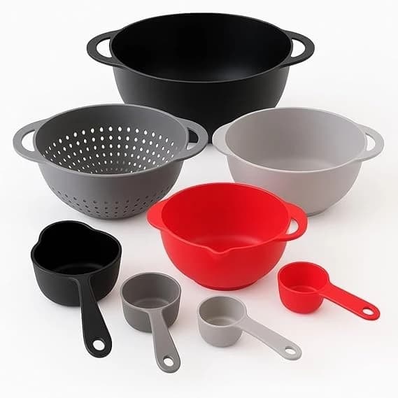 Kit Multifunções 8 Peças Tigelas Bowls Cumbucas e Medidores