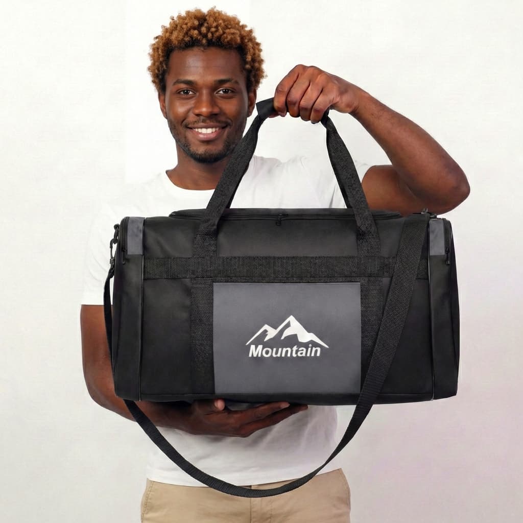 Bolsa de Mão Cinza Pequena Academia Dia a Dia Necessaire Porta Marmita Chuteira Unissex Ombro Barato