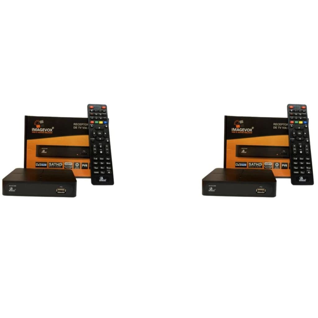 Kit 2 Receptores Digital KU Full HD SAT120NB Imagevox Satelite D2