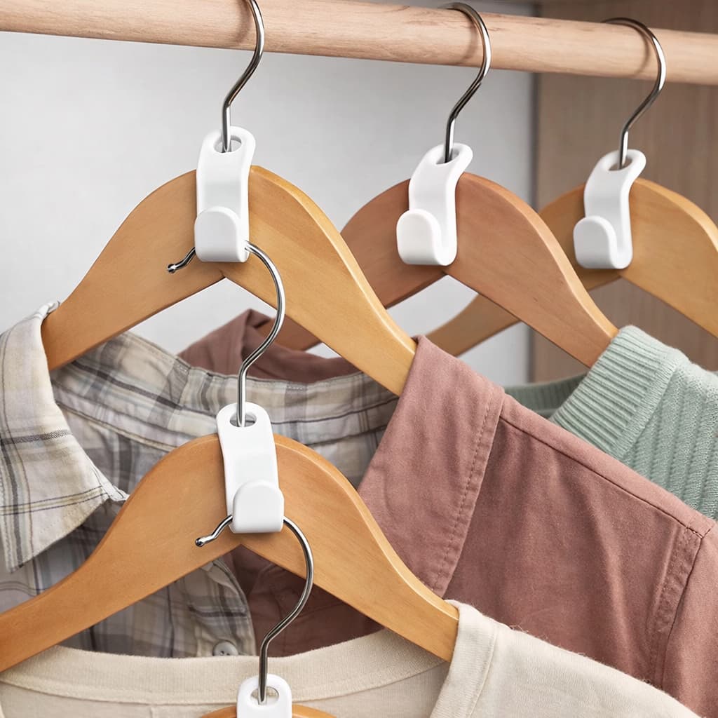 Kit 10 a 100 Gancho Extensor De Cabide De Roupas Conector