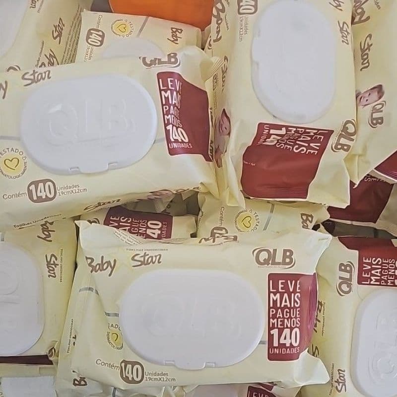 Toalhas umedecidas Baby Star com 140