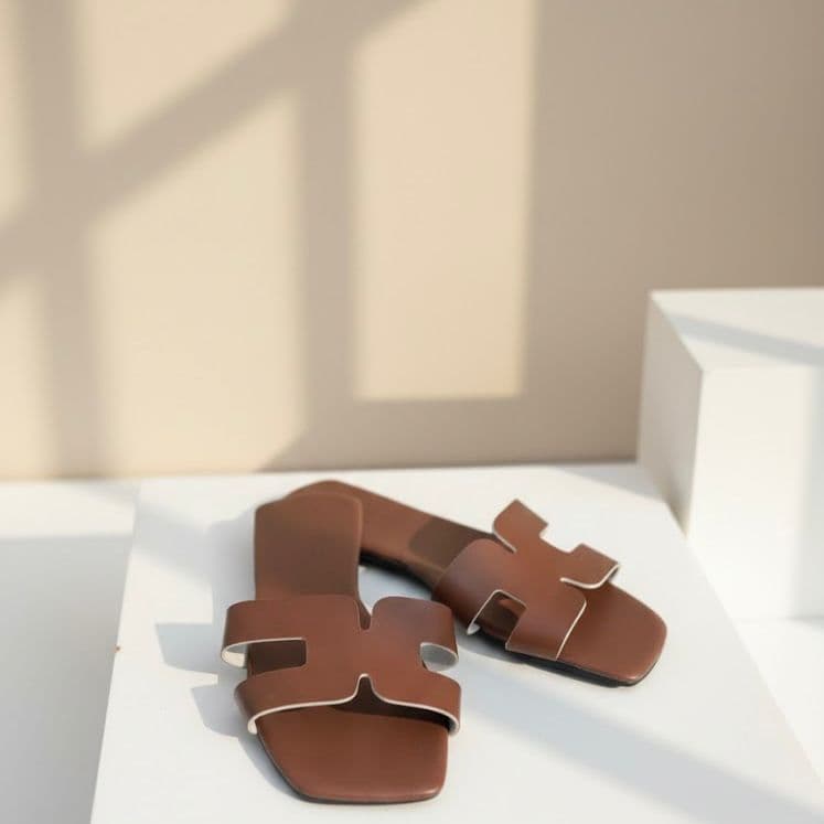 Gaby Show Sandália Feminina Serena 03 H Em Couro Sintético Para o Dia a Dia, Rasteirinha Bico Reto