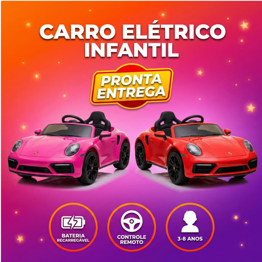 Carro Elétrico Infantil Bivolt Zippy Compact Com Controle Remoto