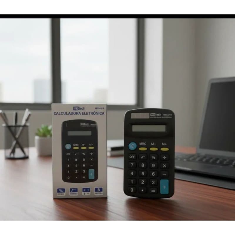 Calculadora de Bolso Pequena MB TECH - Compacta, Portátil .