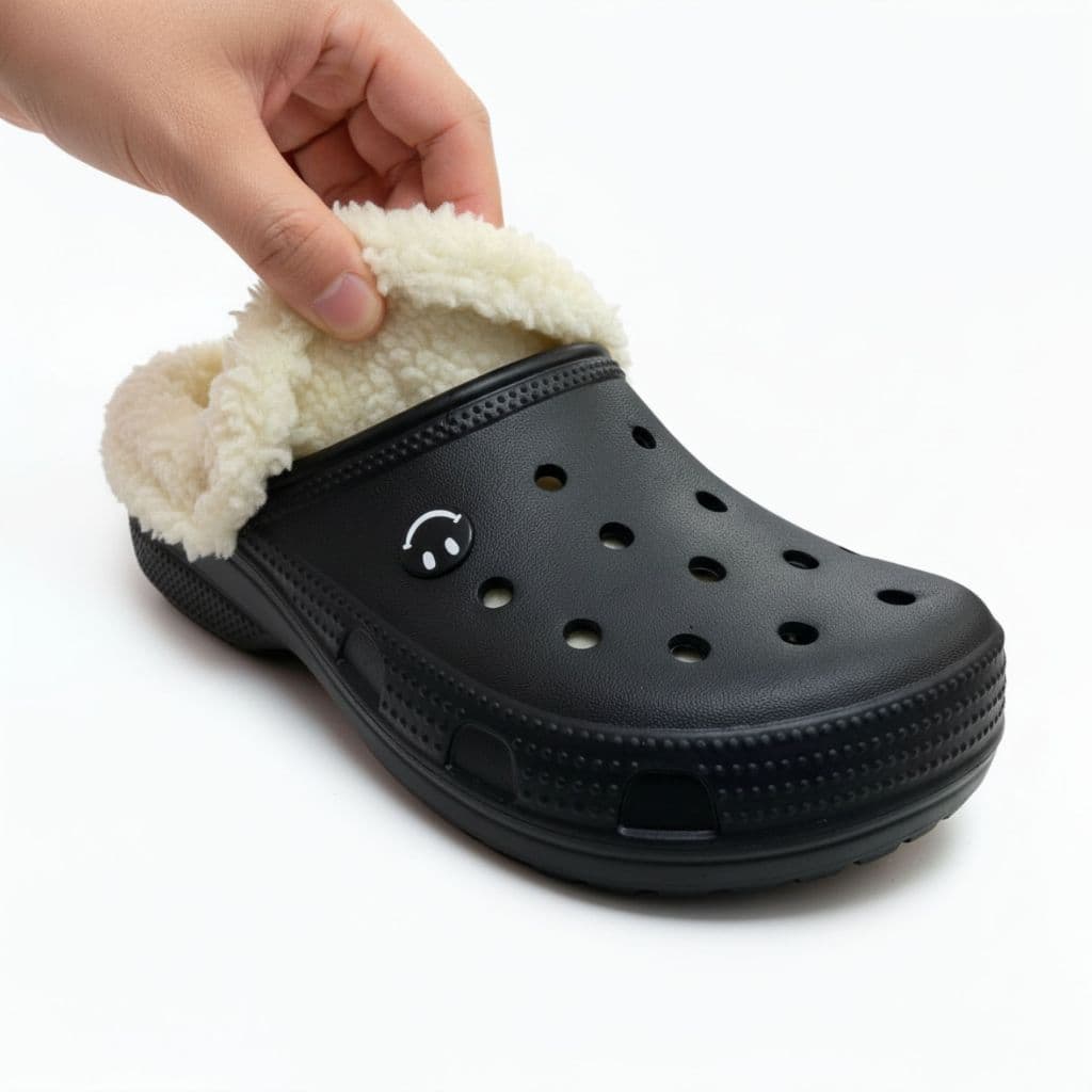Pantufa Adulto e Infantil Papete Com Pelúcia Removível Antiderrapante Impermeável 34 ao 39 - Unissex