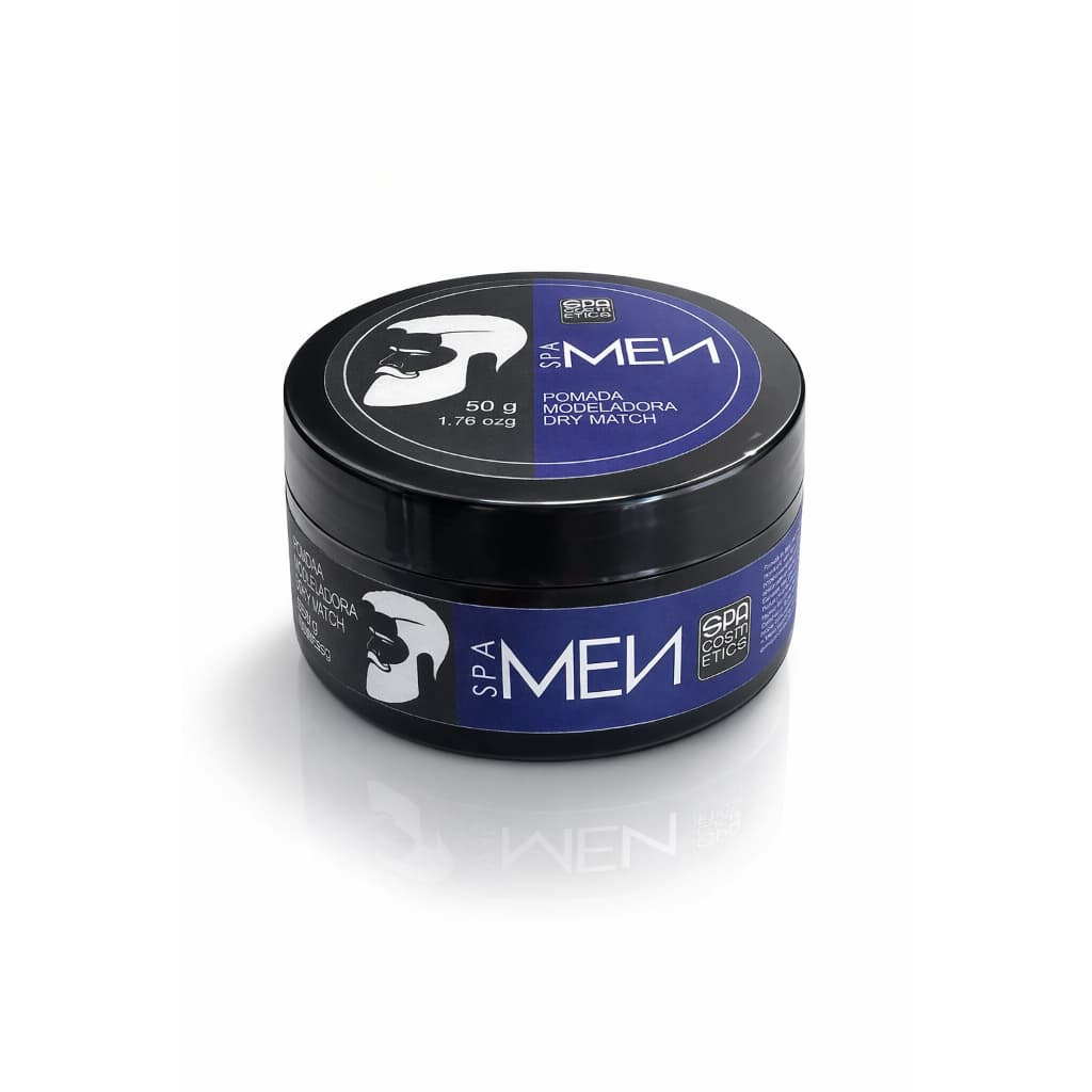 Pomada Modeladora Dry Match Spa Men 50g – Cachos Definidos, Proteção Térmica, Fixação Profissional