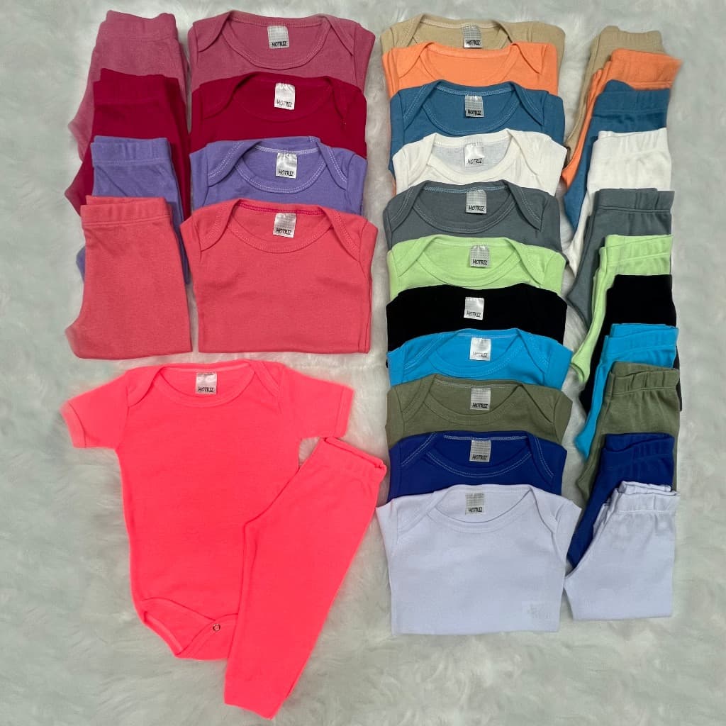 Conjunto Meia-Estação Body + Calça Pagão Unissex - RN a 3 anos (Verão-Inverno)
