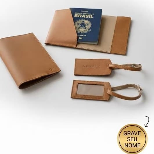 Capa Porta Passaporte Personalizado Com Nomes viagem turismo brinde presente exclusivo