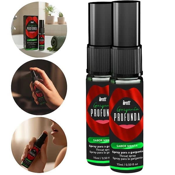 Garganta Profunda Spray Sabor Menta - Intt Cosméticos SEX SHOP