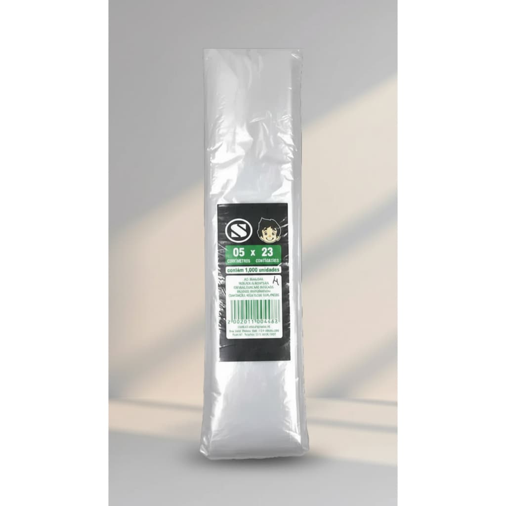 1.000 Saco Geladinho Sacole 04x23 Saco Plastico P/ Talher