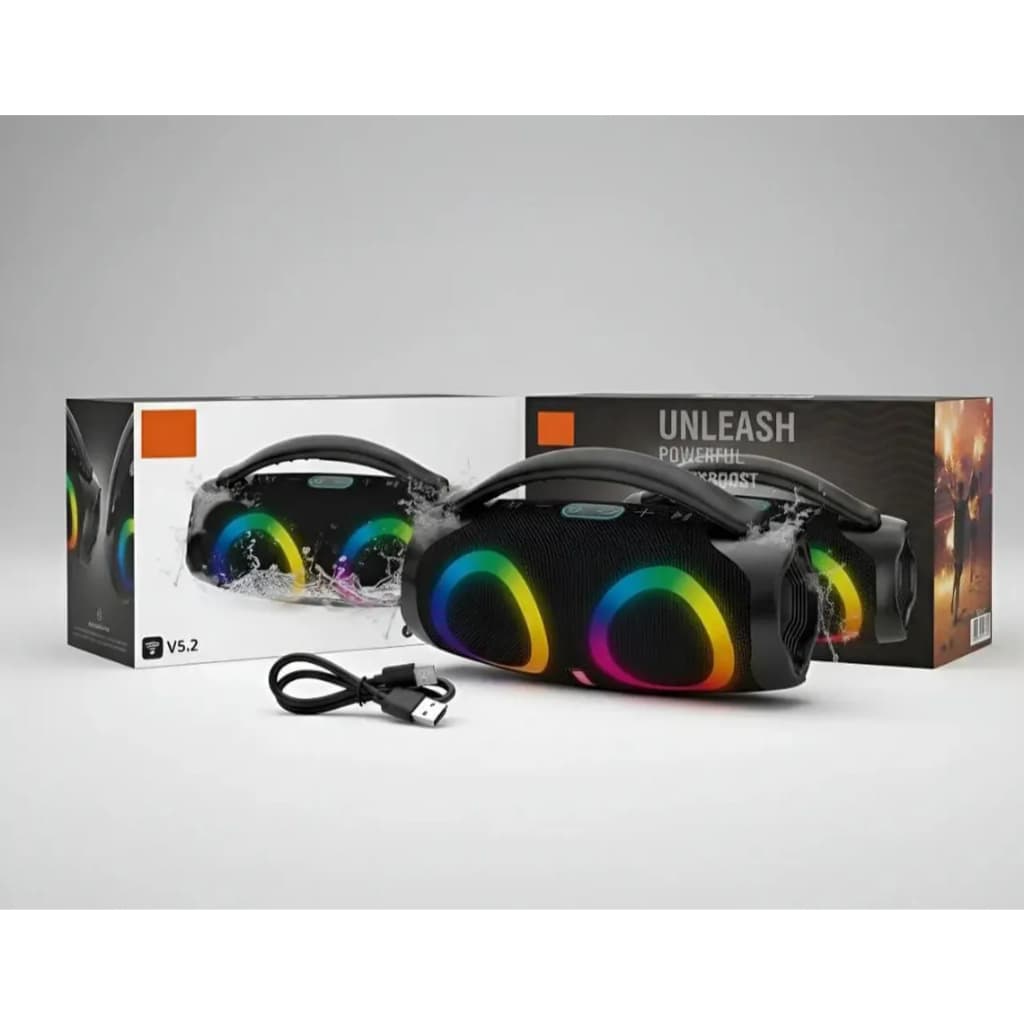 Caixa de Som Bluetooth 50W Altomex AL-G36 com LED, FM, USB e TWS