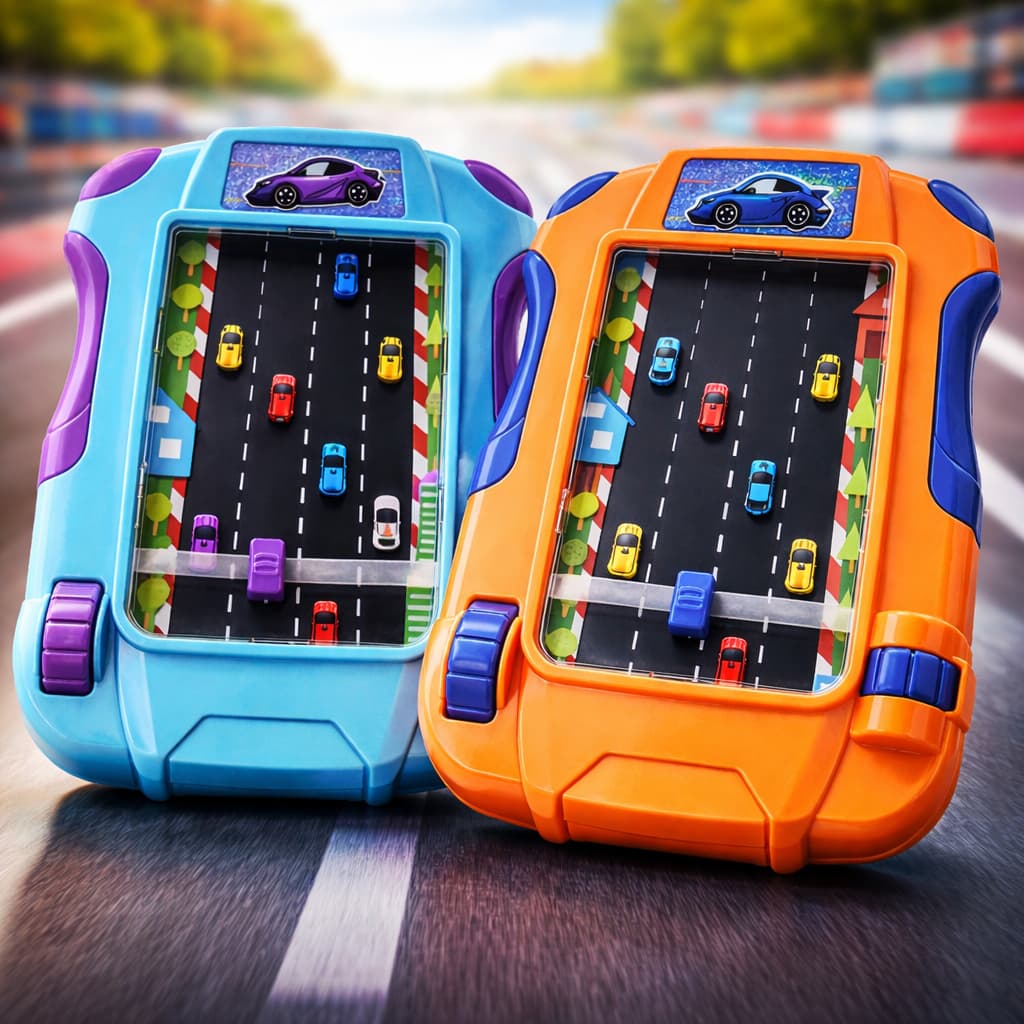 Mini Game Retrô Jogo Corrida Infantil Sem Pilha Sem Tela Portátil Menino Menina Presente