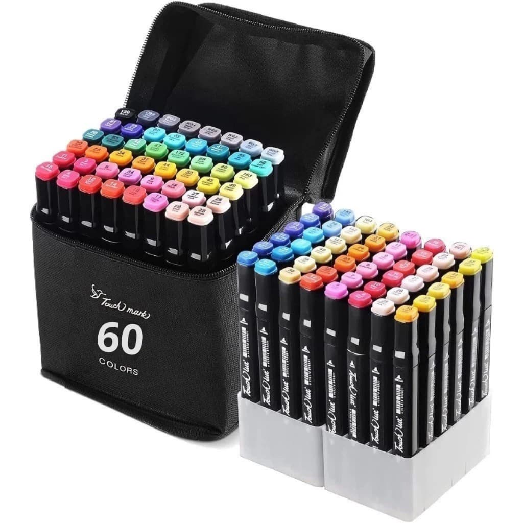 Kit 24 36 48 Canetinhas Touch com Ponta Dupla