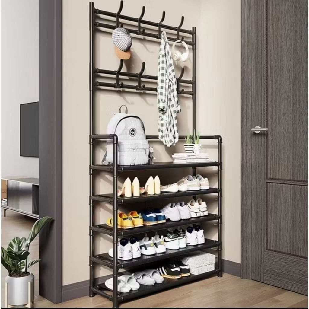 Arara de Roupas 5 Andares 60cm – Estrutura Reforçada com Tubo Grosso, Fácil de Montar